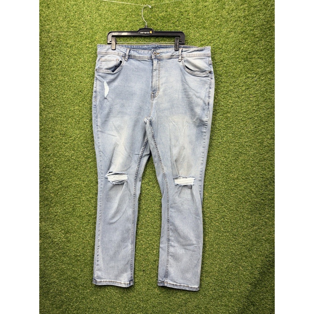 The Perfect Jean NYC Mens 42x32 Athletic Fit Stretch Light Wash JUXT3GMNR32